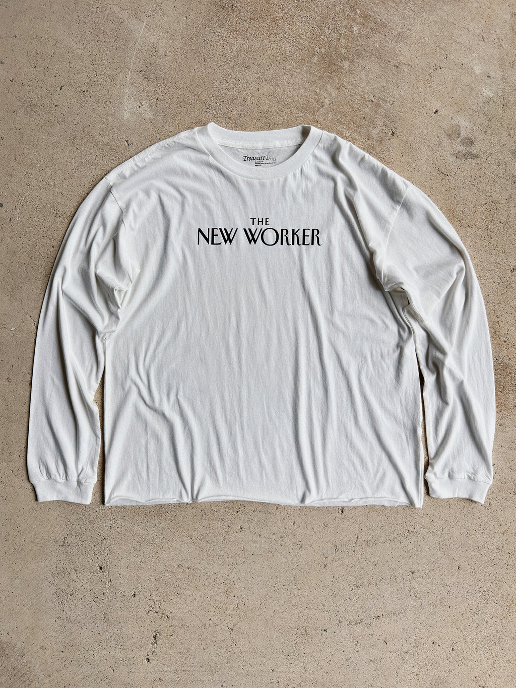 vintage style screen printing long sleeve t shirt