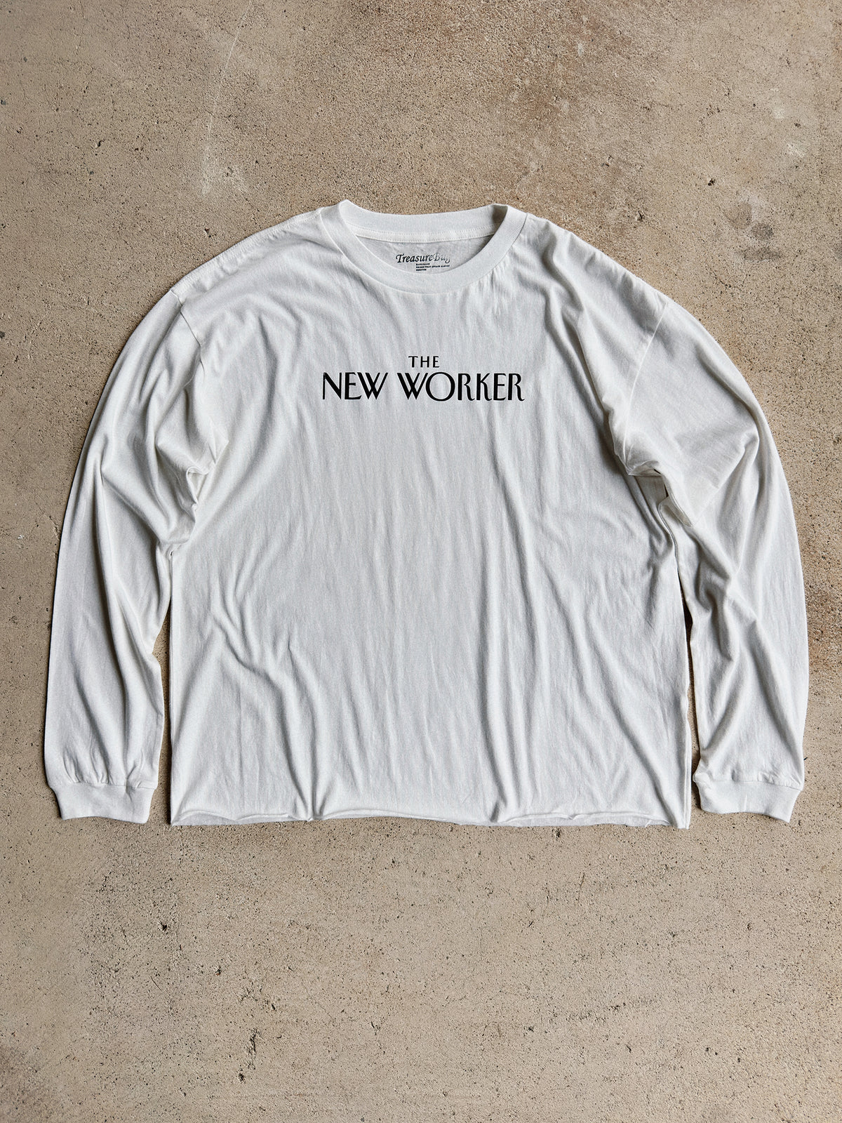 vintage style screen printing long sleeve t shirt