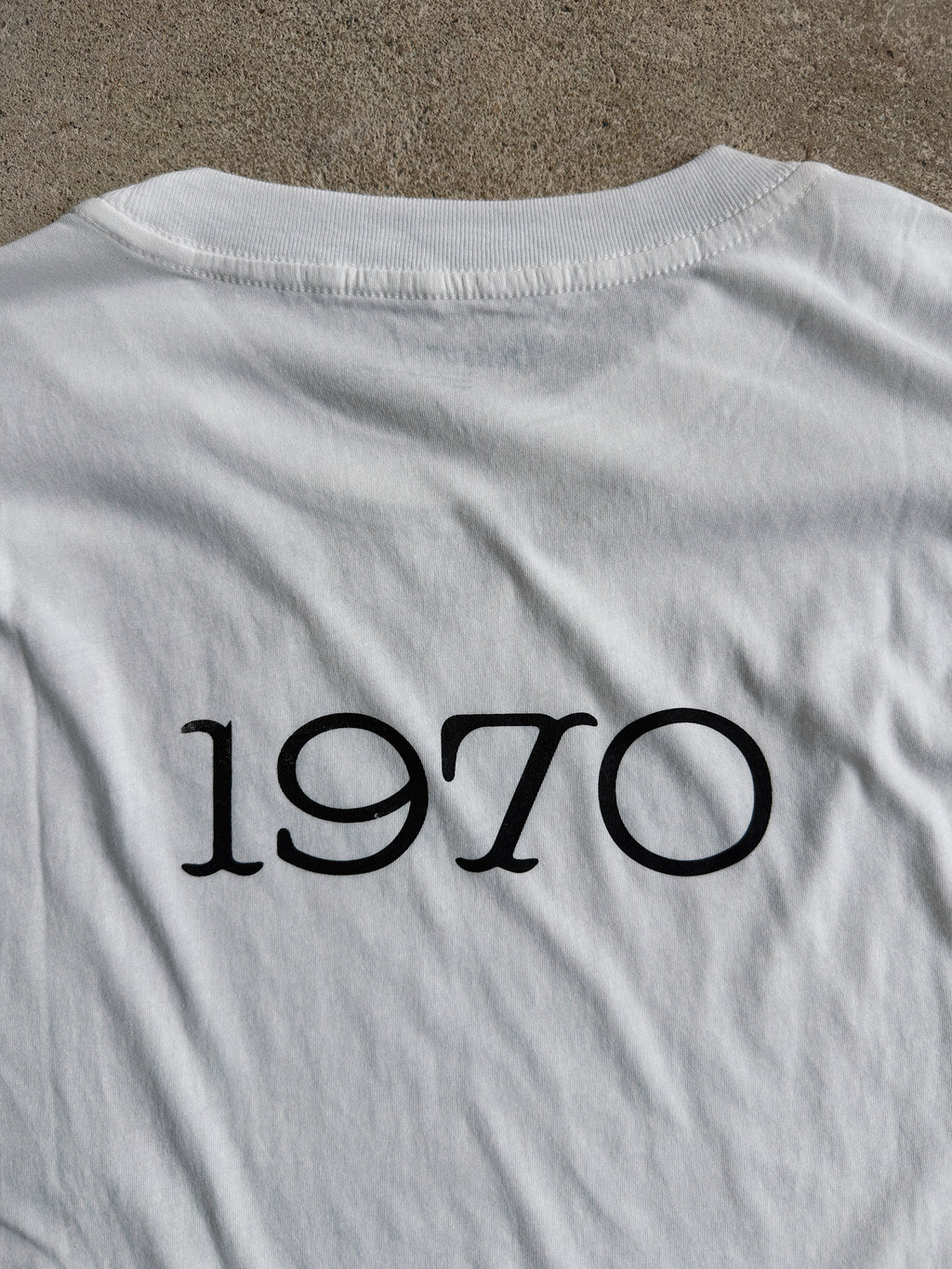 vintage style screen printing long sleeve t shirt