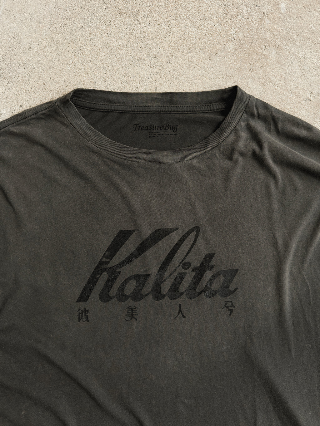 vintagel style screen printing long sleeve t shirt