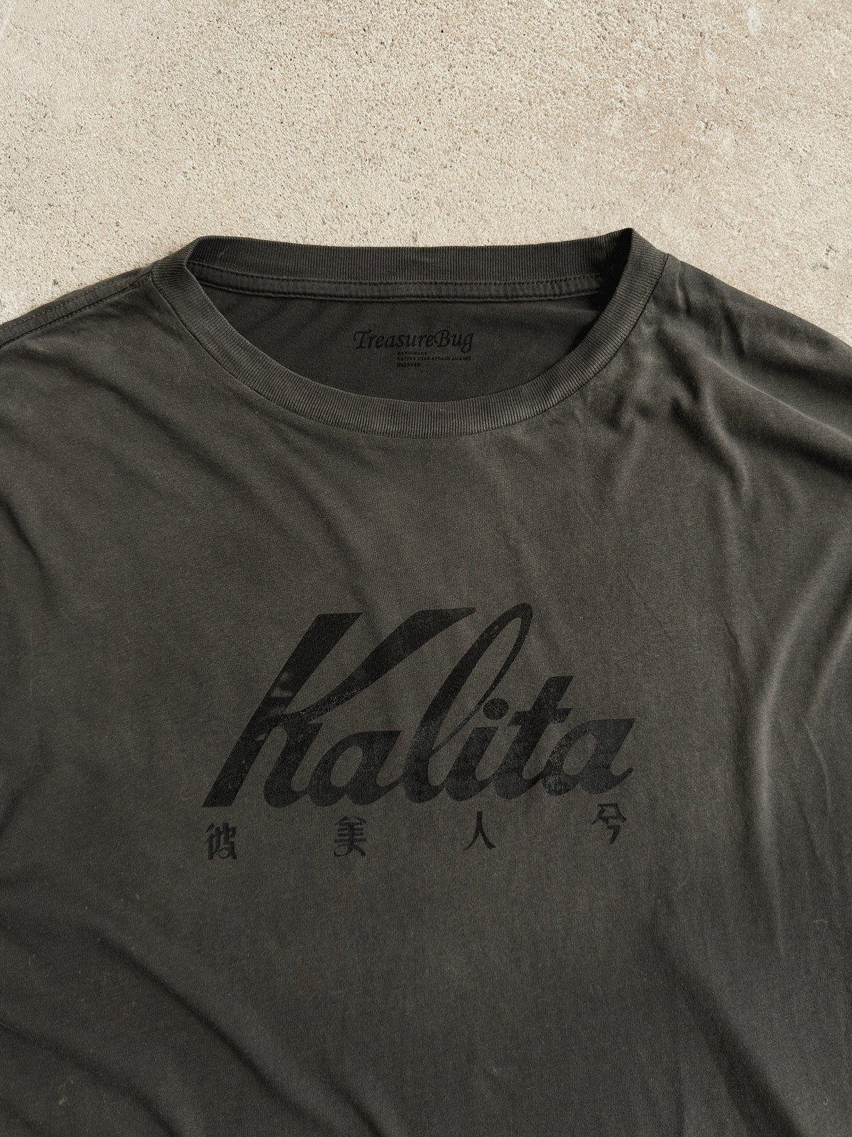 vintagel style screen printing long sleeve t shirt