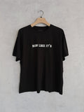 Retro sport style RUN1997 remake t-shirt Black
